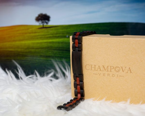 Champova Verdi Elegant Wooden Bracelet for Men and Women - Image 3