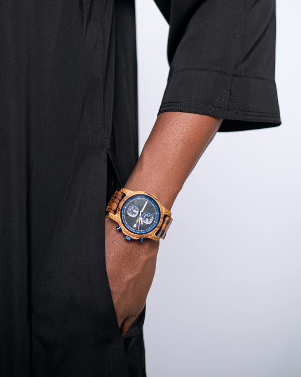 Champova verdi 44mm Luxury men's automatic wooden Hallow mechanical watch - Image 5