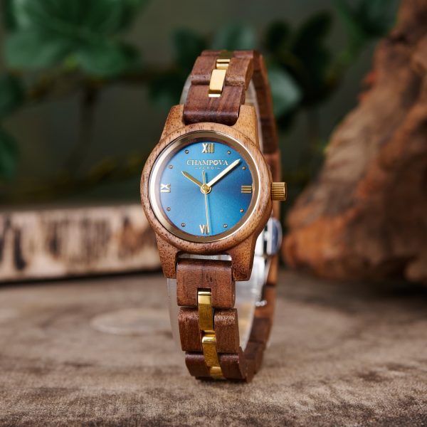Champova Verdi women quartz wooden wristwatch - Image 2